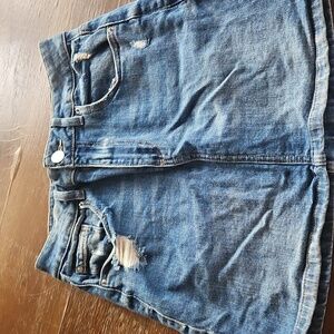 Garage Indigo Denim Jeans with Tan Stitching